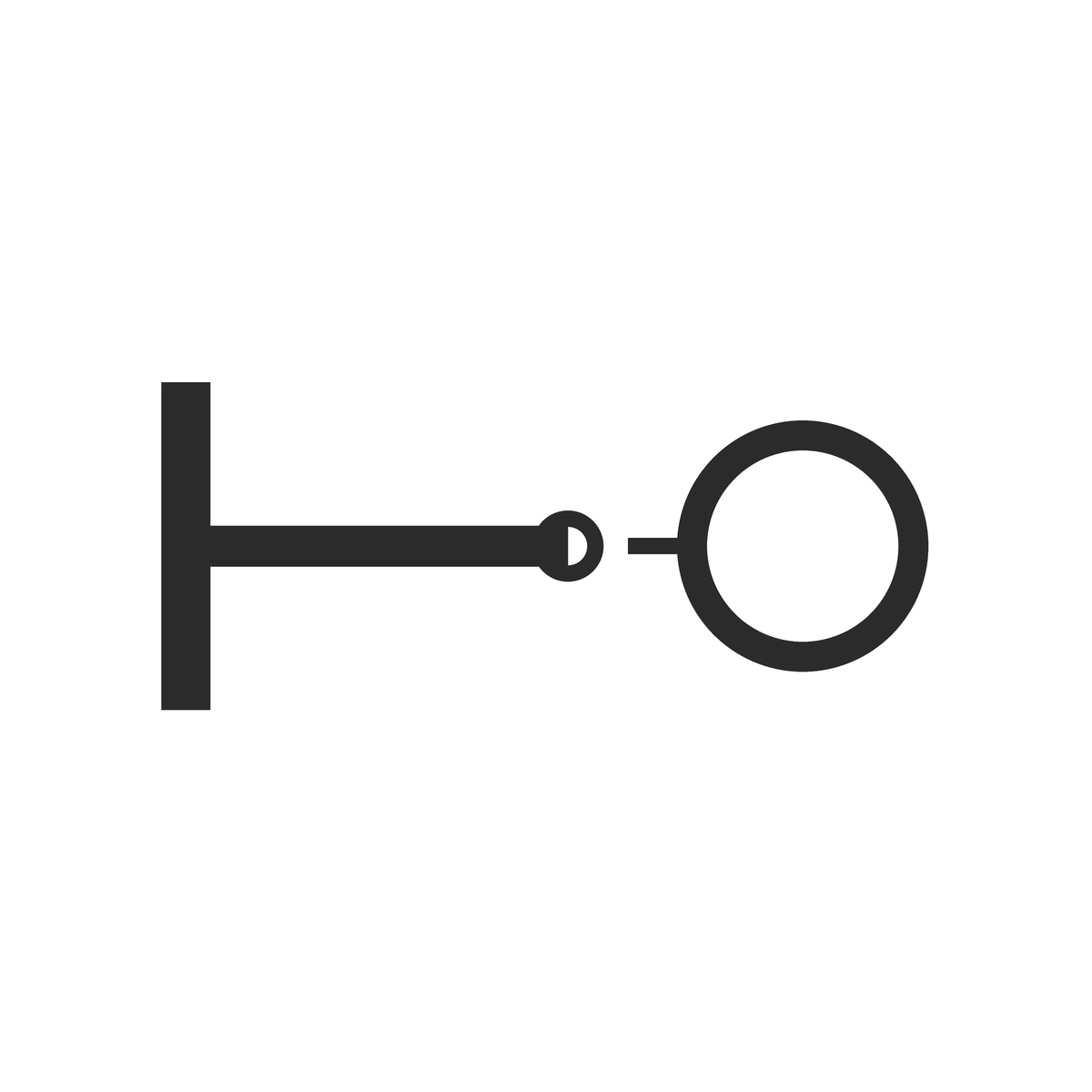 Side view: threadless flat-back. A flat disc back, a 16g post, and a smooth press-fit pin shown separated from the post it pushes into.