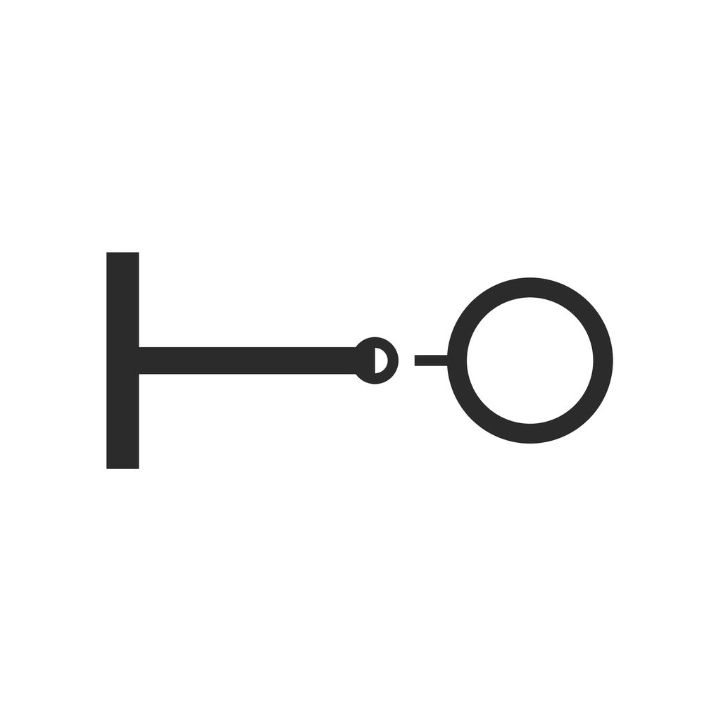 Side view: threadless flat-back. A flat disc back, a 16g post, and a smooth press-fit pin shown separated from the post it pushes into.