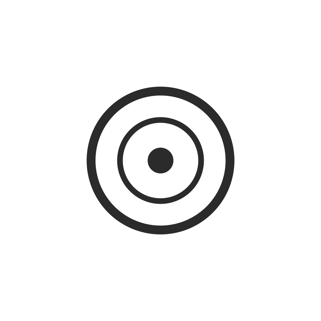 Conical top, seen face-on