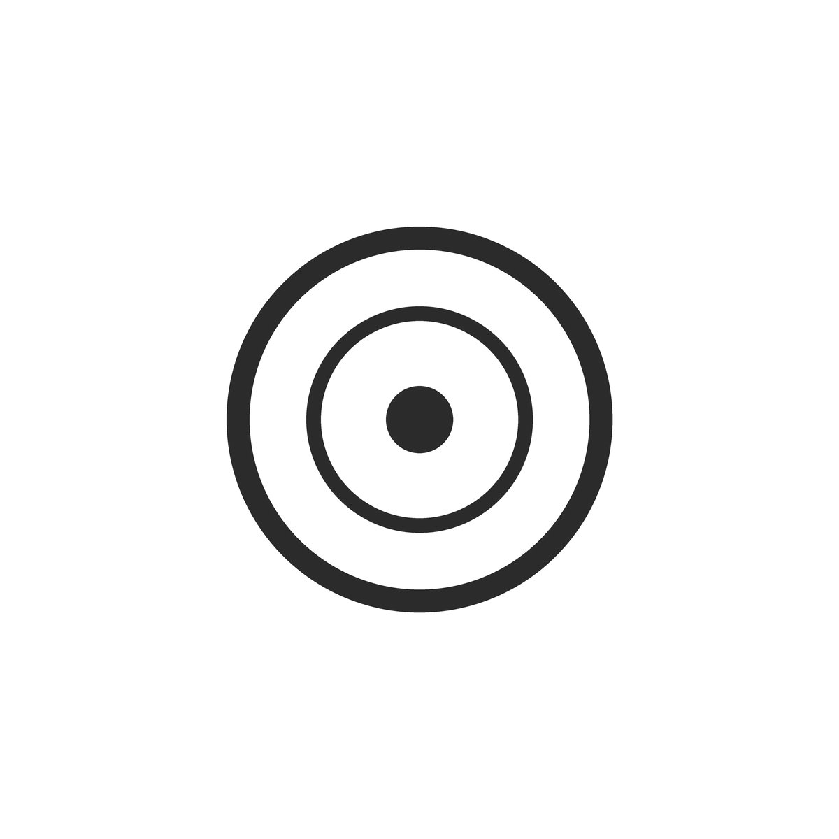Conical top, seen face-on