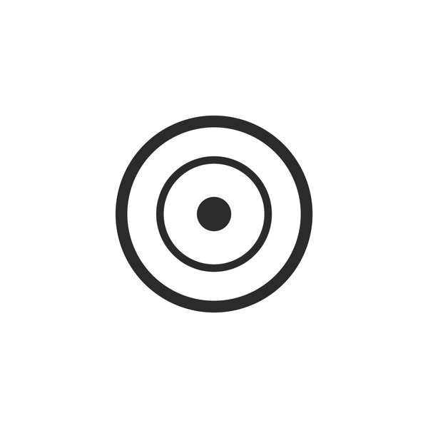 Conical top, seen face-on