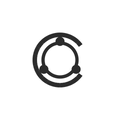 Crescent three-prong CZ top, seen face-on
