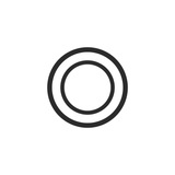 Cylinder cup top, seen face-on