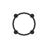 Four-prong round CZ top, seen face-on