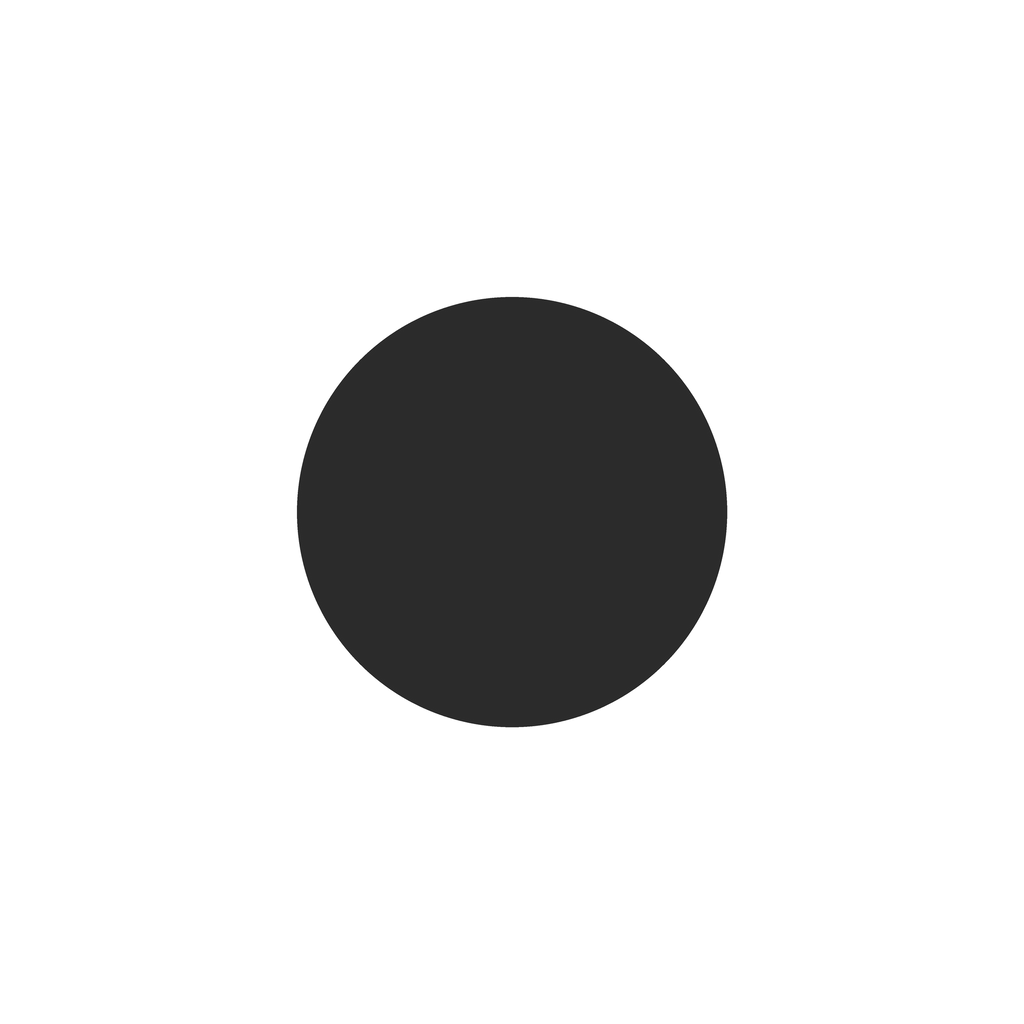 Plain ball end, seen face-on