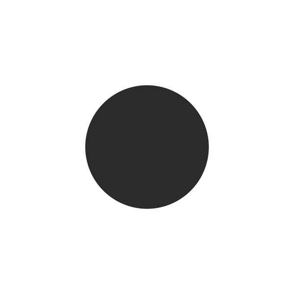 Plain ball end, seen face-on