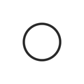 Round disc top, seen face-on