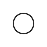 Round disc top, seen face-on